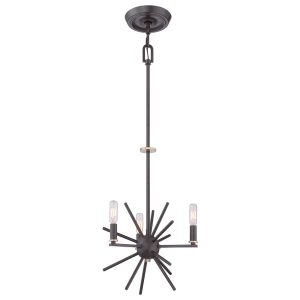 Lampa wisząca zachodni brąz Carnegie 3xE14x60W wym: 125,8x33x33 cm Quoizel 850493 Lampa wisząca zachodni brąz Carnegie 3xE14x60W wym: 125,8x33x33 cm Quoizel 850493