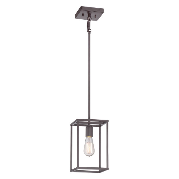 Lampa wisząca zachodni brąz New Harbor 1xE27x60W Quoizel 850138