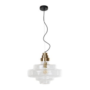Lampa Wisząca ZADRA Szklany Klosz Nowoczesna Designerska Klasyczny Złoty 1030025 Lampa Wisząca ZADRA Szklany Klosz Nowoczesna Designerska Klasyczny Złoty 1030025