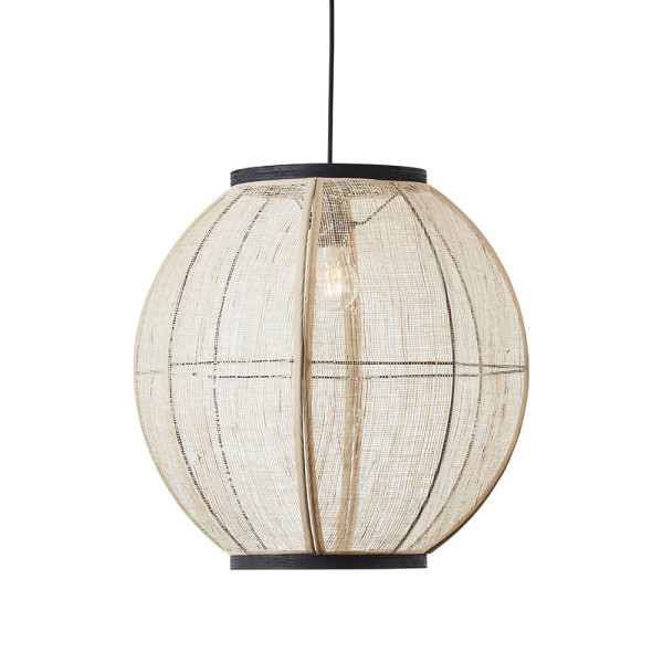 Lampa wisząca ZAIRE kremowo-czarny matowy 1xE27x20W IP20 Endon 1030089