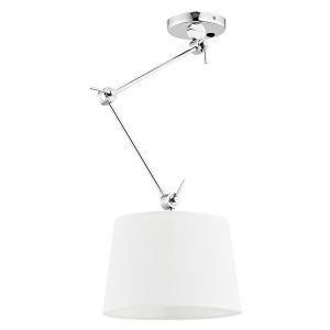 Lampa wisząca Zakyntos tkaninowa biała 20338 Lampa wisząca Zakyntos tkaninowa biała 20338