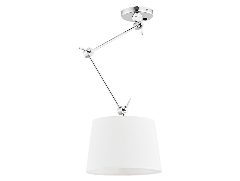 Lampa wisząca Zakyntos tkaninowa biała 20338