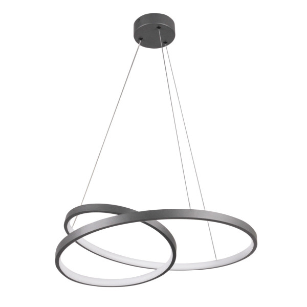 Lampa wisząca ZEFIRA antracyt LED 1x40W Neutralna biel 3700lm Polux 846553