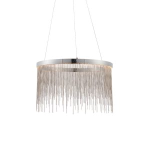 Lampa wisząca ZELMA chromowana-srebrna LED 20W 2800K 480lm Endon 1021812