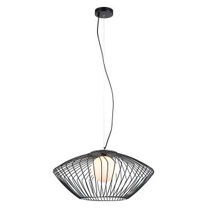 Lampa wisząca Zeno stalowa czarna 42632