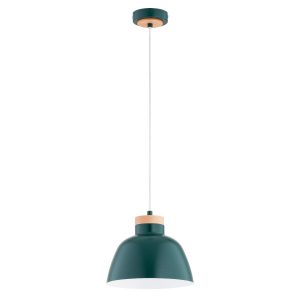Lampa wisząca zielona – jasne drewno LORIEN 1xE27x15W wym: 90x23x23 cm Alfa 841976 Lampa wisząca zielona – jasne drewno LORIEN 1xE27x15W wym: 90x23x23 cm Alfa 841976
