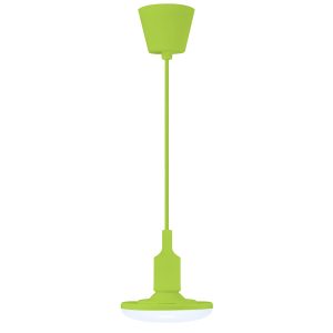 Lampa wisząca zielona KIKI 1xE27x10W wym: 100x23x15 cm Polux 856574 Lampa wisząca zielona KIKI 1xE27x10W wym: 100x23x15 cm Polux 856574