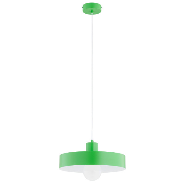 Lampa wisząca zielono-biała NEVERA 1xE27x15W wym: 80x34x34 cm Alfa 841597