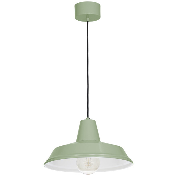 Lampa wisząca zielony matowa-biała Class 1xE27x15W Luminex 847442