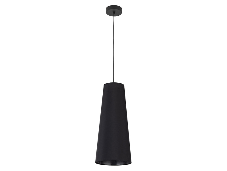 Lampa wisząca Zing tkaninowa czarna 266369