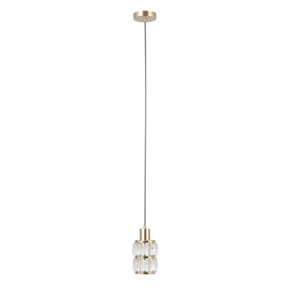 Lampa wisząca złota ALMA 1xE27x40W wym: 120x10,5x10,5 cm Italux 836390
