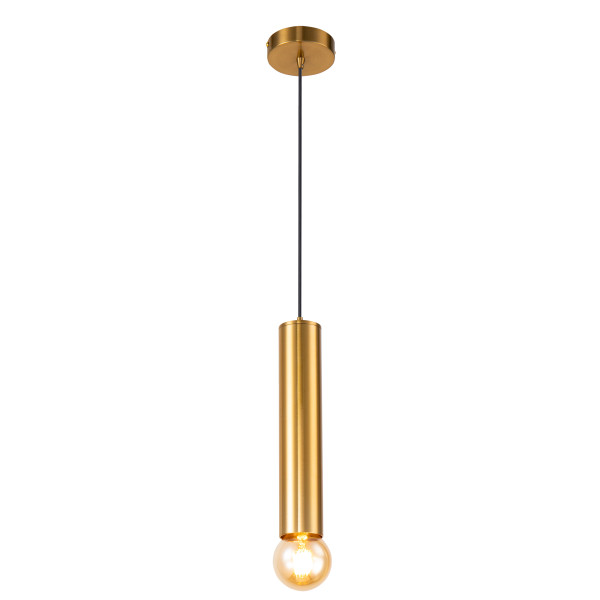 Lampa wisząca złota AUSTIN 1xE27x40W wym: 120x6x6 cm Candellux 924115