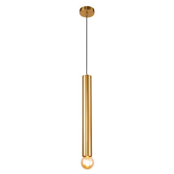 Lampa wisząca złota AUSTIN 1xE27x40W wym: 50x6x6 cm Candellux 924109