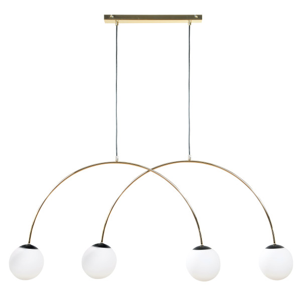 Lampa wisząca złota BOW 4xE14x10W wym: 100x120x15 cm Zuma Line 836389