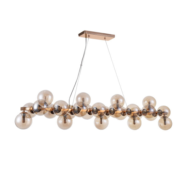 Lampa wisząca złota Cabella 25xG9x28W wym: 120x125x24 cm Italux 860965