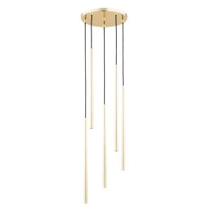 Lampa wisząca złota CARMEN 5xG9x10W wym: 120x30x30 cm Alfa 846627 Lampa wisząca złota CARMEN 5xG9x10W wym: 120x30x30 cm Alfa 846627