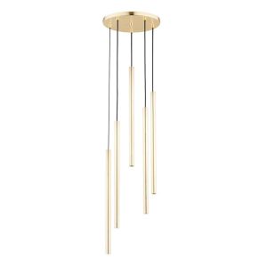 Lampa wisząca złota COLLET 5xG9x10W wym: 120x30x30 cm Alfa 841962 Lampa wisząca złota COLLET 5xG9x10W wym: 120x30x30 cm Alfa 841962