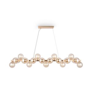 Lampa wisząca złota DALLAS 25xG9x28W wym: 133,9×23,8×123,5 cm Maytoni 852220 Lampa wisząca złota DALLAS 25xG9x28W wym: 133,9×23,8×123,5 cm Maytoni 852220
