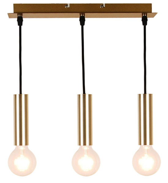 Lampa wisząca złota DALLAS 3xE27x40W wym: 114,5x7x38 cm Candellux 922552