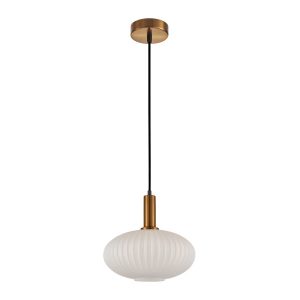 Lampa wisząca złota DELLA 1xE27x40W wym: 104x30x30 cm Italux 836177 Lampa wisząca złota DELLA 1xE27x40W wym: 104x30x30 cm Italux 836177