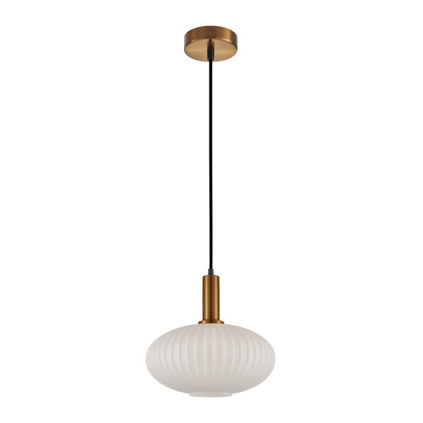 Lampa wisząca złota DELLA 1xE27x40W wym: 104x30x30 cm Italux 836177