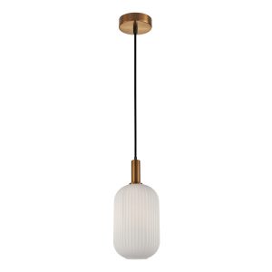 Lampa wisząca złota DELLA 1xE27x40W wym: 121x20x20 cm Italux 836963 Lampa wisząca złota DELLA 1xE27x40W wym: 121x20x20 cm Italux 836963