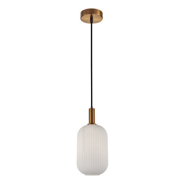Lampa wisząca złota DELLA 1xE27x40W wym: 121x20x20 cm Italux 836963