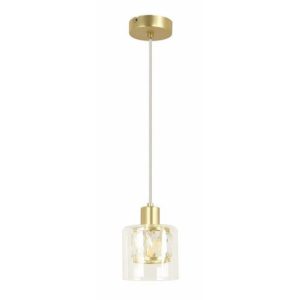 Lampa wisząca złota Elmo 1xE14x40W wym: 120x12x12 cm Reality 845759 Lampa wisząca złota Elmo 1xE14x40W wym: 120x12x12 cm Reality 845759