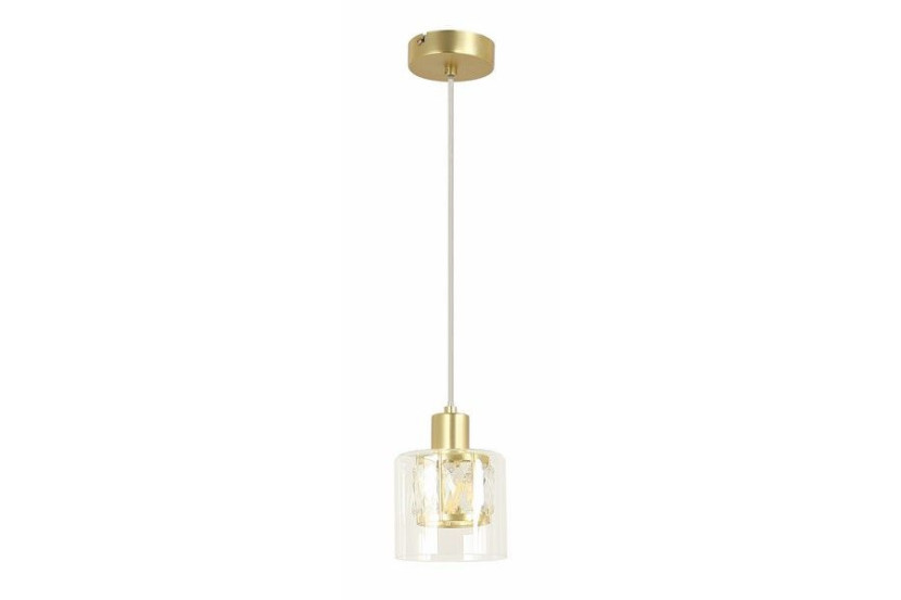 Lampa wisząca złota Elmo 1xE14x40W wym: 120x12x12 cm Reality 845759