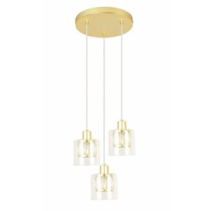 Lampa wisząca złota Elmo 3xE14x40W wym: 120x25x25 cm Reality 845708 Lampa wisząca złota Elmo 3xE14x40W wym: 120x25x25 cm Reality 845708