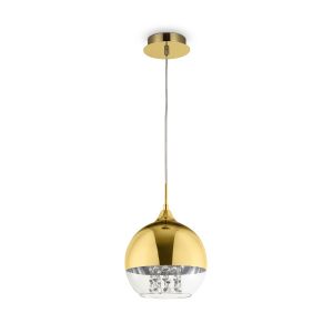 Lampa wisząca złota FERMI 1xE27x60W wym: 96x20x20 cm Maytoni 852127 Lampa wisząca złota FERMI 1xE27x60W wym: 96x20x20 cm Maytoni 852127