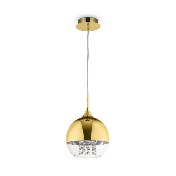 Lampa wisząca złota FERMI 1xE27x60W wym: 96x20x20 cm Maytoni 852127