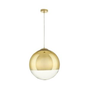 LAMPA WISZĄCA złota FLASH L kształt kuli SZKLANA 217518 LAMPA WISZĄCA złota FLASH L kształt kuli SZKLANA 217518