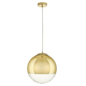 LAMPA WISZĄCA złota FLASH M kształt kuli SZKLANA 184702 LAMPA WISZĄCA złota FLASH M kształt kuli SZKLANA 184702