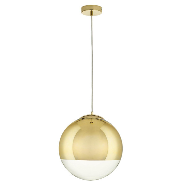 LAMPA WISZĄCA złota FLASH M kształt kuli SZKLANA 184702