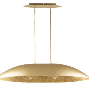 Lampa wisząca złota Gondola 2xE27x15W wym: 90x84x25 cm Sigma Lighting 837959 Lampa wisząca złota Gondola 2xE27x15W wym: 90x84x25 cm Sigma Lighting 837959