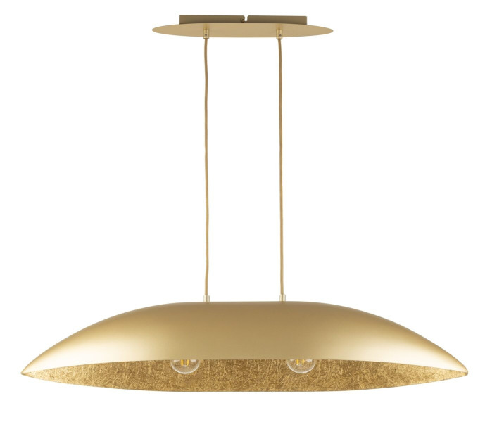 Lampa wisząca złota Gondola 2xE27x15W wym: 90x84x25 cm Sigma Lighting 837959