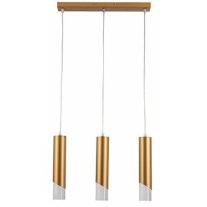 Lampa wisząca złota Hardin 3xE27x40W wym: 120x45x6 cm Reality 846122