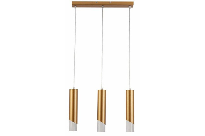 Lampa wisząca złota Hardin 3xE27x40W wym: 120x45x6 cm Reality 846122