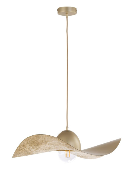 Lampa wisząca złota Kapello 1xE27x15W wym: 80x55x55 cm Sigma Lighting 841798
