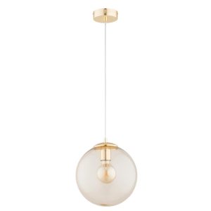Lampa wisząca złota LEILA 1xE27x15W wym: 95x25x25 cm Alfa 854245