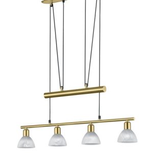 Lampa wisząca złota LEVISTO 4xE14x40W wym: 160x80x11 cm Trio 854462