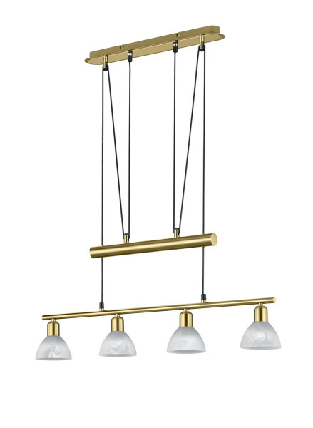Lampa wisząca złota LEVISTO 4xE14x40W wym: 160x80x11 cm Trio 854462