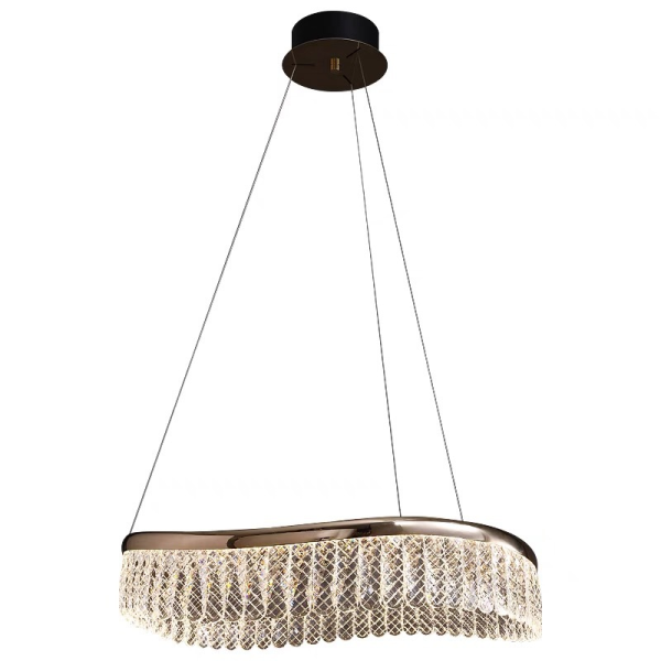 Lampa wisząca złota Marsille LED 80 cm 359483