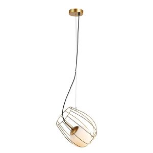 Lampa wisząca złota Melisa 1xE27x40W wym: 103x23x23 cm Italux 857959