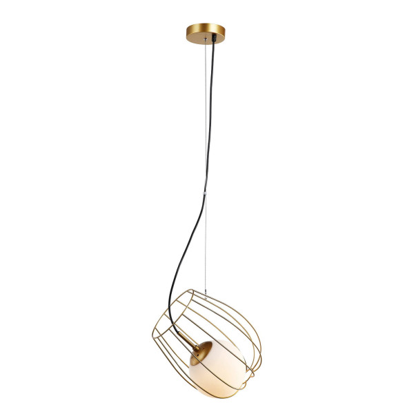 Lampa wisząca złota Melisa 1xE27x40W wym: 103x23x23 cm Italux 857959
