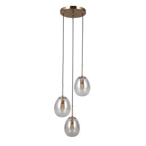 Lampa wisząca złota MEOLO 3xE14x5W wym: 120x35x35 cm Italux 836025 Lampa wisząca złota MEOLO 3xE14x5W wym: 120x35x35 cm Italux 836025