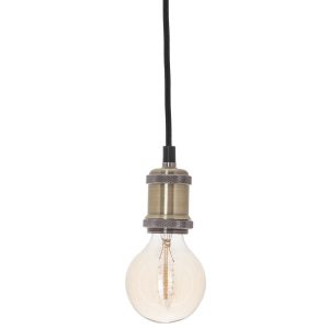 LAMPA WISZĄCA złota METALOWA odkryta żarówka REGULOWANA 438642 LAMPA WISZĄCA złota METALOWA odkryta żarówka REGULOWANA 438642