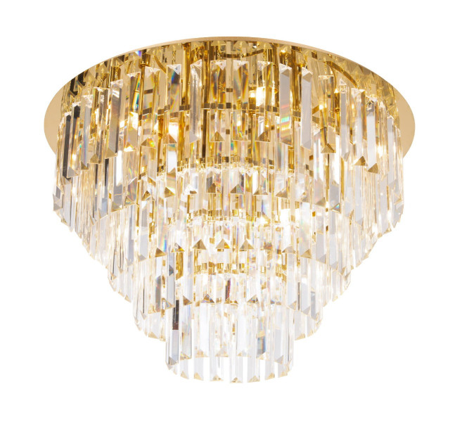 Lampa wisząca złota MONACO 15xG9x10W wym: 44x60x60 cm Maxlight 859285