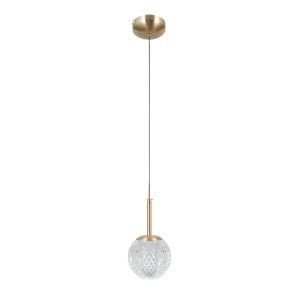 Lampa wisząca złota PADRI 1xG9x5W wym: 120x11x11 cm Italux 835864 Lampa wisząca złota PADRI 1xG9x5W wym: 120x11x11 cm Italux 835864